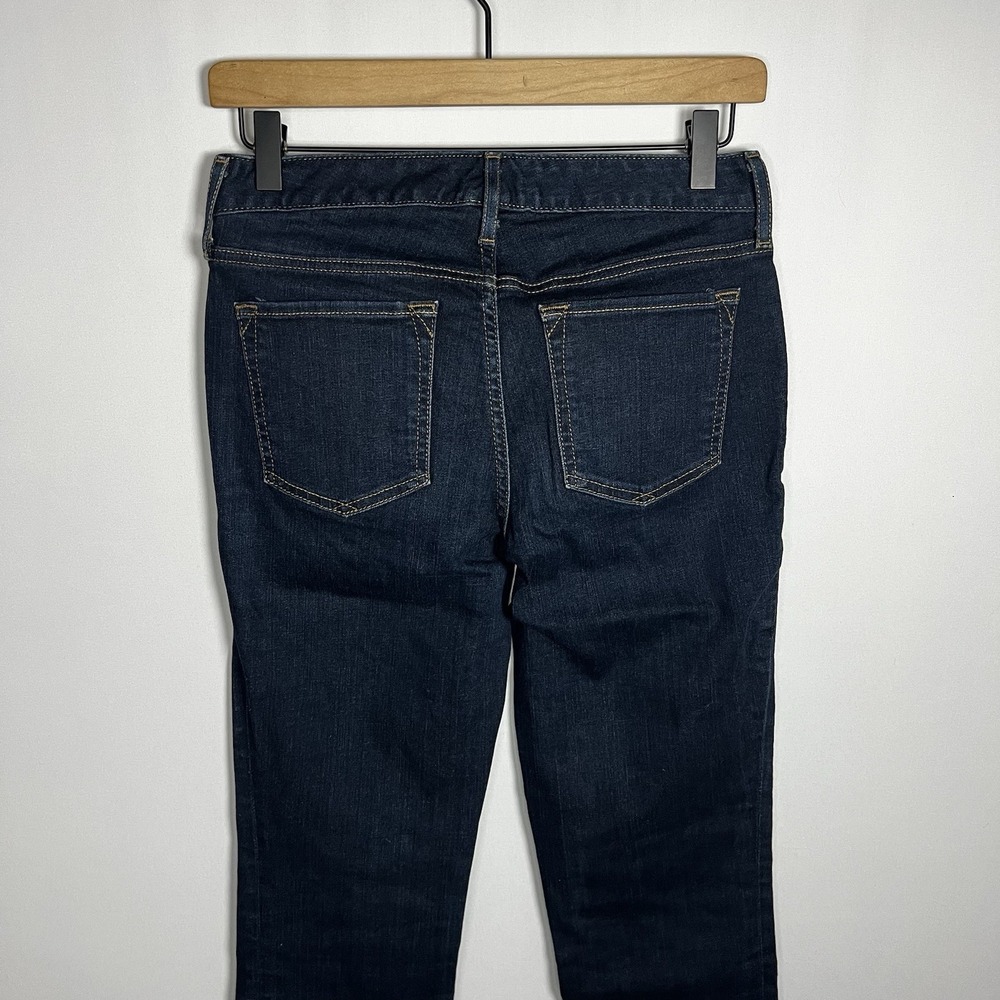Eddie Bauer Pants Women Waist 27"‎ Dark Wash Reworked Denim Crop Flare Jeans - Picture 10 of 10